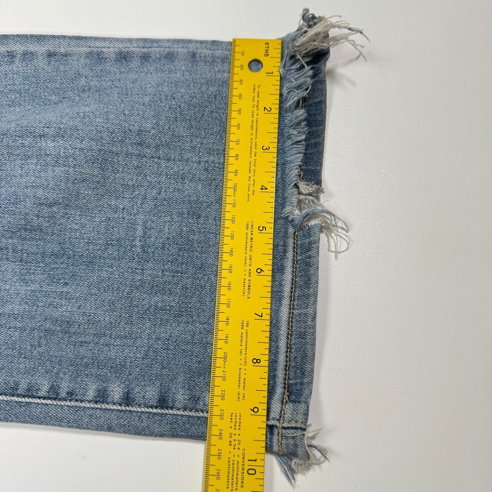 Judy Blue Straight Fit Jeans Womens 16W 36x31 Blue Distressed Ripped Frayed Hem - Picture 16 of 16